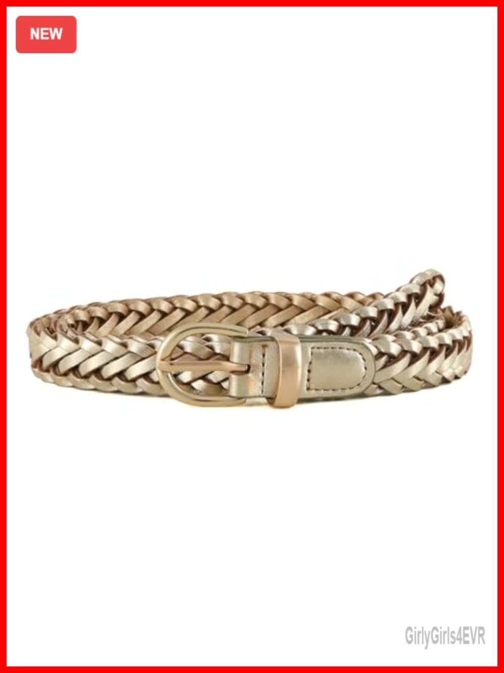 Faux Leather Thin Braided Skinny Belt Adjustable Woven Waist Cinch